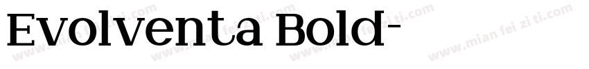 Evolventa Bold字体转换